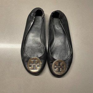 Tory Burch Minnie Travel Ballet Flat - Black/Gold